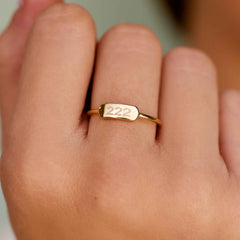 Engravable Bar Ring
