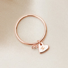Engravable Heart Ring