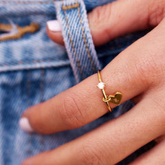 Engravable Heart Ring