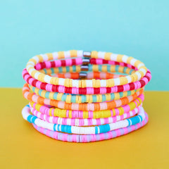 Vacation Vibes Stretch Bracelet Set of 8