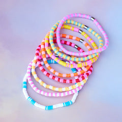 Vacation Vibes Stretch Bracelet Set of 8