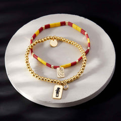Gryffindor™ Tile Bead Stretch Bracelet