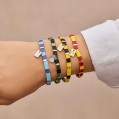 Slytherin™ Tile Bead Stretch Bracelet