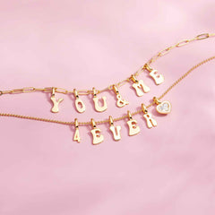 Harper Stone & Enamel Heart Charm