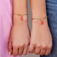 Harper Enamel BFF Heart Charm Set