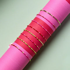 Strawberry Fields Stretch Bracelet Set of 8