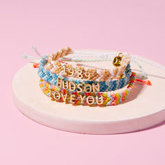 Watermelon Woven Chevron Bracelet