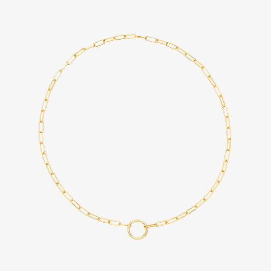 Harper Round Charm Chain Necklace