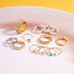 Pippa Pearl Stretch Ring 3 Pack