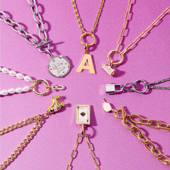 Harper Slanted Statement Alphabet Charm