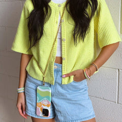 Flat Curb Chain Phone Chain