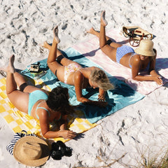 Yellow & White Checkerboard Towel
