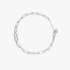 Initial Paperclip Chain Bracelet