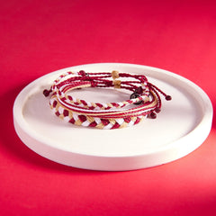 Maroon, Tan & White Collection