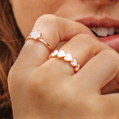 Love Hearts Band Ring