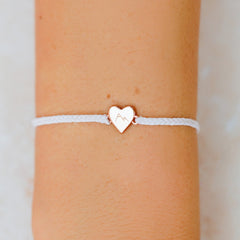 Engravable Heart Charm Bracelet
