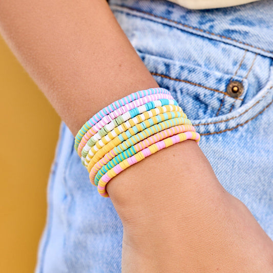 Sunset Beach Stretch Bracelet Set of 8