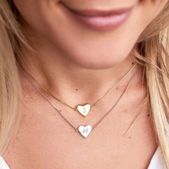 Demi-Fine Engravable Heart Choker