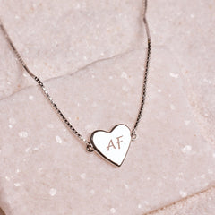 Demi-Fine Engravable Heart Choker