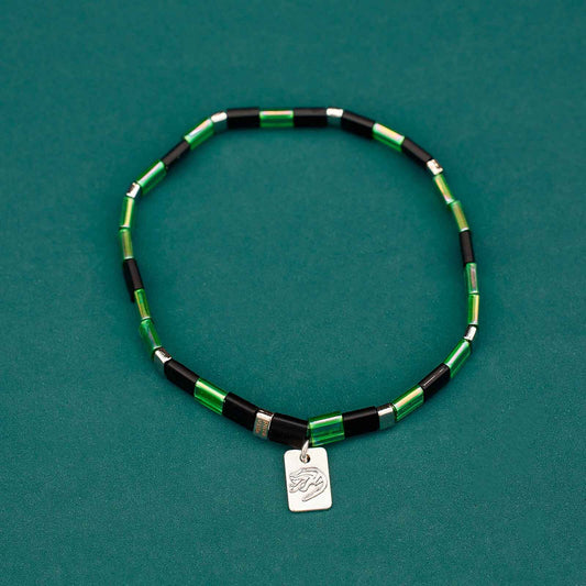 Slytherin™ Tile Bead Stretch Bracelet