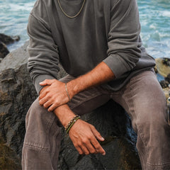 Men's Carabiner Clasp Chain Bracelet