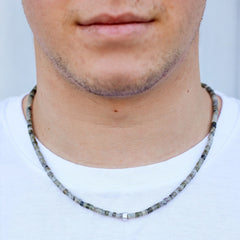 Men's Stone Bead Necklace