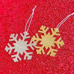 Engravable Snowflake Ornament