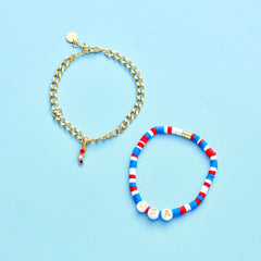 USA Disc Stretch Bracelet