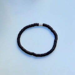 Black Seascape Stretch Bracelet