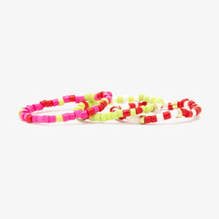 Strawberry Fields Stretch Ring Set of 3