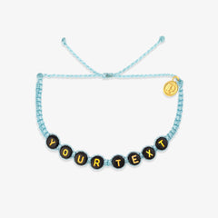 Black Alphabet Bead Bracelet