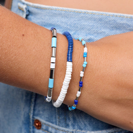 Shark Week Bead Stretch Bracelet Set of 3