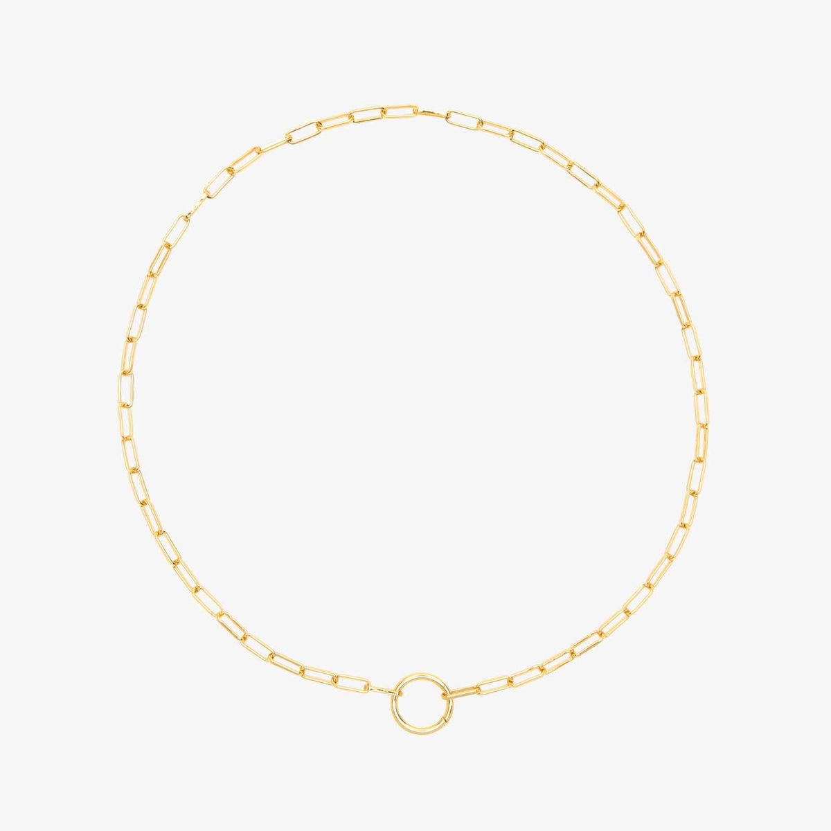 Harper Round Charm Chain Necklace
