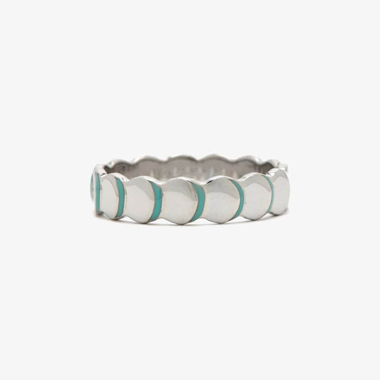 Scallop Enamel Ring Band