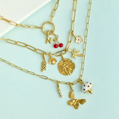 Harper Enamel Mushroom Statement Charm