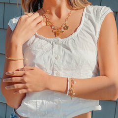 Harper Enamel Mushroom Statement Charm