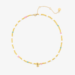 Initial Pearl & Seed Bead Choker
