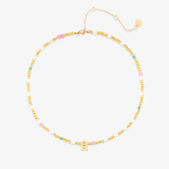 Initial Pearl & Seed Bead Choker