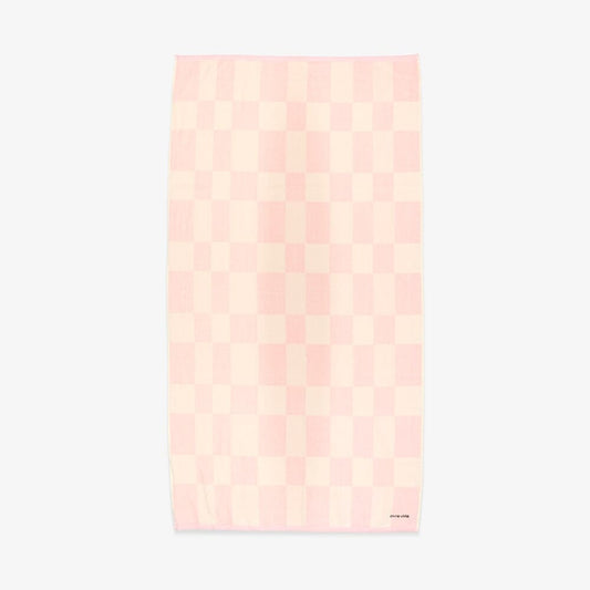 Pink & White Checkerboard Towel
