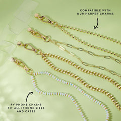 Flat Curb Chain Phone Chain